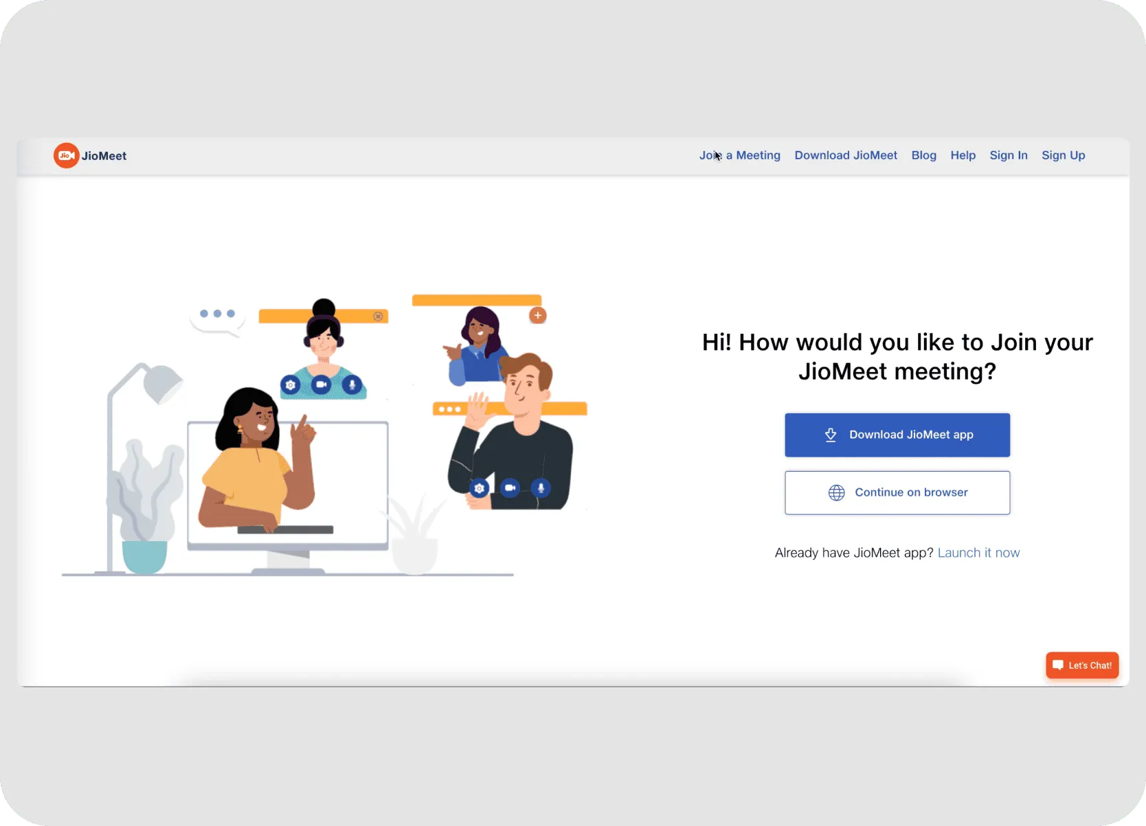 join meeting page